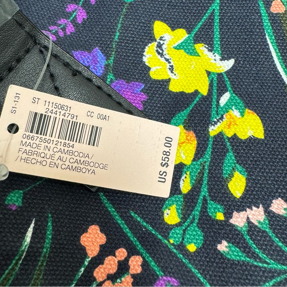 Victoria's Secret Black Tote with Floral‎ Design - Picture 11 of 15